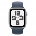 Apple Watch SE (2023), 40 мм корпус из алюминия цвета «Silver», спортивный ремешок «Storm Blue» фото 0