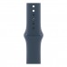 Apple Watch SE (2023), 44 мм корпус из алюминия цвета «Silver», спортивный ремешок «Storm Blue» фото 1