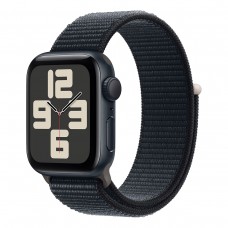 Apple Watch SE (2023), 44 мм корпус из алюминия цвета «Midnight», ремешок Sport Loop цвета «Midnight»