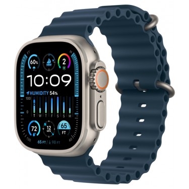 Apple Watch Ultra 2 GPS + Cellular, 49 мм, корпус из титана, ремешок Ocean синего цвета фото
