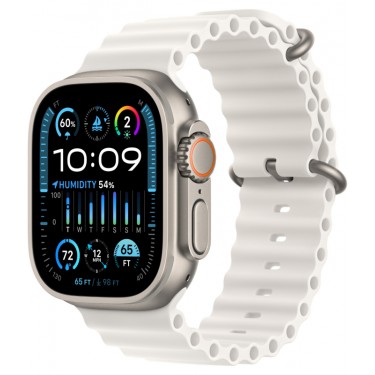Apple Watch Ultra 2 GPS + Cellular, 49 мм, корпус из титана, ремешок Ocean белого цвета фото