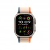 Apple Watch Ultra 2 GPS + Cellular, 49 мм, корпус из титана, ремешок Trail оранжевого/бежевого цвета, размер S/M фото 0