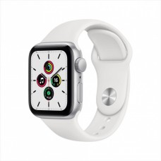 Смарт-часы Apple Watch SE, 44 мм, корпус из алюминия серебристого цвета, спортивный ремешок