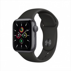 Смарт-часы Apple Watch SE, 40 мм, корпус из алюминия цвета «серый космос», спортивный ремешок фото