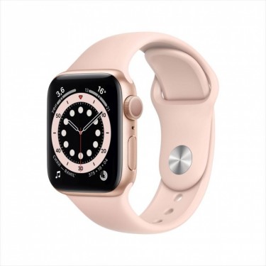 Смарт-часы Apple Watch Series 6, 40 мм, корпус из алюминия золотого цвета, спортивный ремешок фото