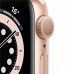 Смарт-часы Apple Watch Series 6, 40 мм, корпус из алюминия золотого цвета, спортивный ремешок фото 0