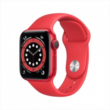 Смарт-часы Apple Watch Series 6, 40 мм, корпус из алюминия цвета (PRODUCT)RED, спортивный ремешок фото