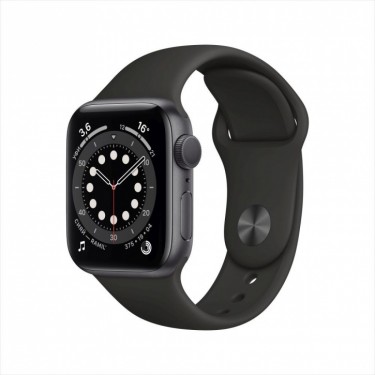 Смарт-часы Apple Watch Series 6, 40 мм, корпус из алюминия цвета «серый космос», спортивный ремешок фото