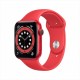 Смарт-часы Apple Watch Series 6, 44 мм, корпус из алюминия цвета (PRODUCT)RED, спортивный ремешок