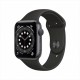 Смарт-часы Apple Watch Series 6, 44 мм, корпус из алюминия цвета «серый космос», спортивный ремешок M00H3RU/A