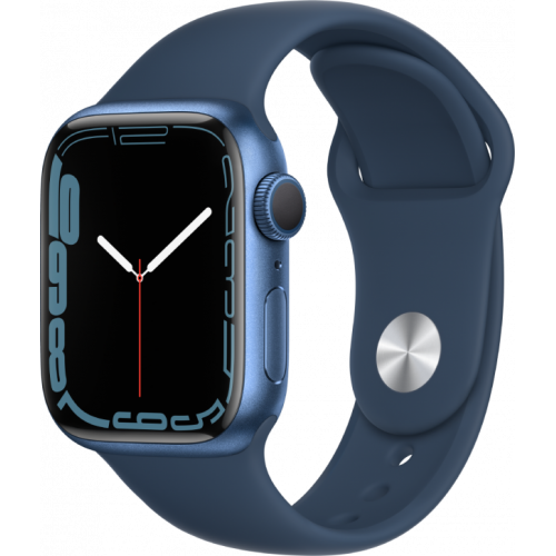 Смарт-часы Apple Watch Series 7 41 мм корпус из алюминия синего цвета спортивный ремешок