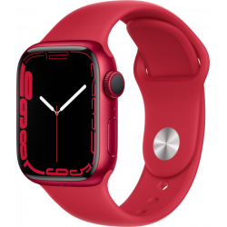 Смарт-часы Apple Watch Series 7 41 мм корпус из алюминия цвета PRODUCT RED спортивный ремешок