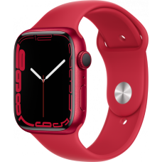 Смарт-часы Apple Watch Series 7 45 мм корпус из алюминия цвета PRODUCT RED спортивный ремешок