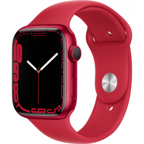 Смарт-часы Apple Watch Series 7 45 мм корпус из алюминия цвета PRODUCT RED спортивный ремешок