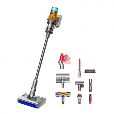 Пылесос Dyson V12 Detect Slim Fluffy (SV46) Yellow/Nickel, серебристый