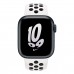 Apple Watch Nike Series 8, 41 мм корпус из алюминия цвета «тёмная ночь», спортивный ремешок Nike цвета «Summit White/Black» фото 1