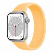 Apple Watch Series 8, 41 мм корпус из алюминия серебристого цвета, ремешок цвета «Sunglow»