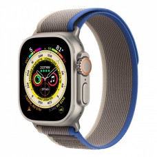 Apple Watch Ultra, 49 мм корпус из титана + ремешок Trail цвета «Blue/Gray»