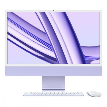 Apple iMac 24" (M3, 8C CPU, 10C GPU, 2023) Retina 4,5K, 8 Гб, 512 Гб Фиолетовый фото