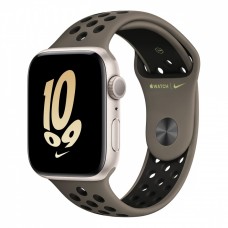 Apple Watch Nike SE (2022), 40 мм корпус из алюминия цвета «сияющая звезда» + спортивный ремешок Nike цвета «Olive Grey/Black» фото