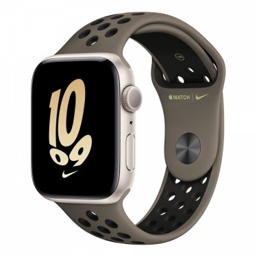 Apple Watch Nike SE (2022), 40 мм корпус из алюминия цвета «сияющая звезда» + спортивный ремешок Nike цвета «Olive Grey/Black»