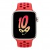Apple Watch Nike SE (2022), 40 мм корпус из алюминия цвета «сияющая звезда» + спортивный ремешок Nike цвета «Bright Crimson/Gym Red» фото 0