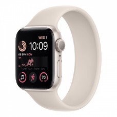 Apple Watch SE (2022), 40 мм корпус из алюминия цвета «сияющая звезда» + ремешок «сияющая звезда» фото