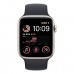 Apple Watch SE (2022), 44 мм корпус из алюминия цвета «сияющая звезда» + ремешок «тёмная ночь» фото 0