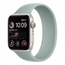 Apple Watch SE (2022), 44 мм корпус из алюминия цвета «сияющая звезда» + ремешок «Succulent» фото