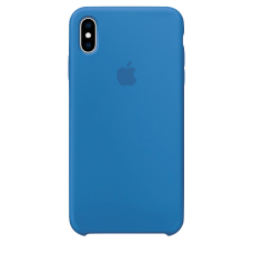 Силиконовый чехол для Apple iPhone X Silicone Case (джинсово-синий)