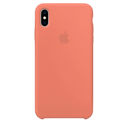 Силиконовый чехол для Apple iPhone X Silicone Case (персиковый)