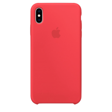 Силиконовый чехол для Apple iPhone X Silicone Case (красная малина)