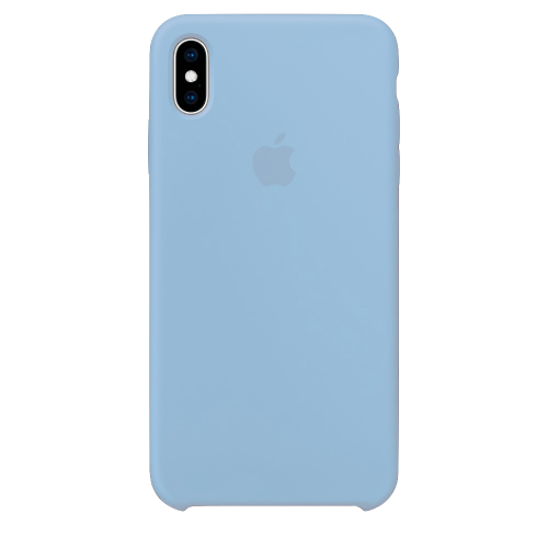 Силиконовый чехол для Apple iPhone X Silicone Case (голубой)