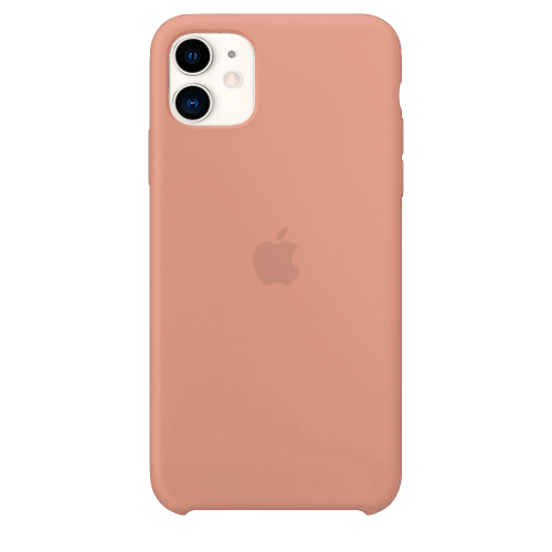 Силиконовый чехол для Apple iPhone 11 Silicone Case (грейпфрут)