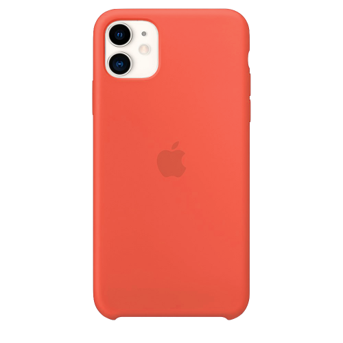 Силиконовый чехол для Apple iPhone 11 Silicone Case (оранжевый)