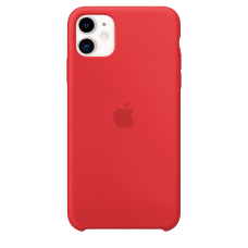 Силиконовый чехол для Apple iPhone 11 Silicone Case (красный)