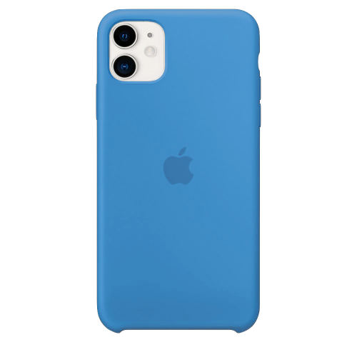 Силиконовый чехол для Apple iPhone 11 Silicone Case (синий прибой)
