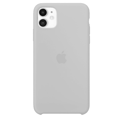 Силиконовый чехол для Apple iPhone 11 Silicone Case (белый)