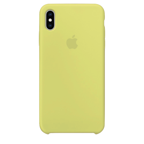 Силиконовый чехол для Apple iPhone X/XS Silicone Case Simple (сочный желтый)