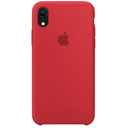 Силиконовый чехол для Apple iPhone XR Silicone Case (красный)