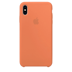Силиконовый чехол для Apple iPhone XS Silicone Case (папайя)