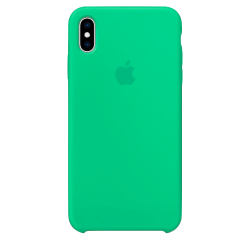 Силиконовый чехол для Apple iPhone XS Silicone Case (мятный)