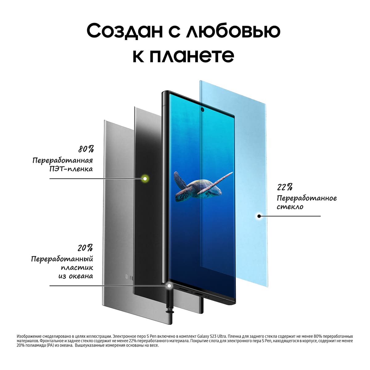 Samsung Galaxy S23 Ultra 12/1Tb Phantom Black, чёрный фантом