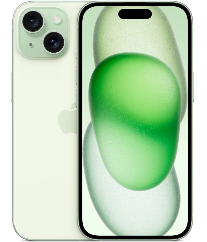 Apple iPhone 15 128 ГБ, зеленый