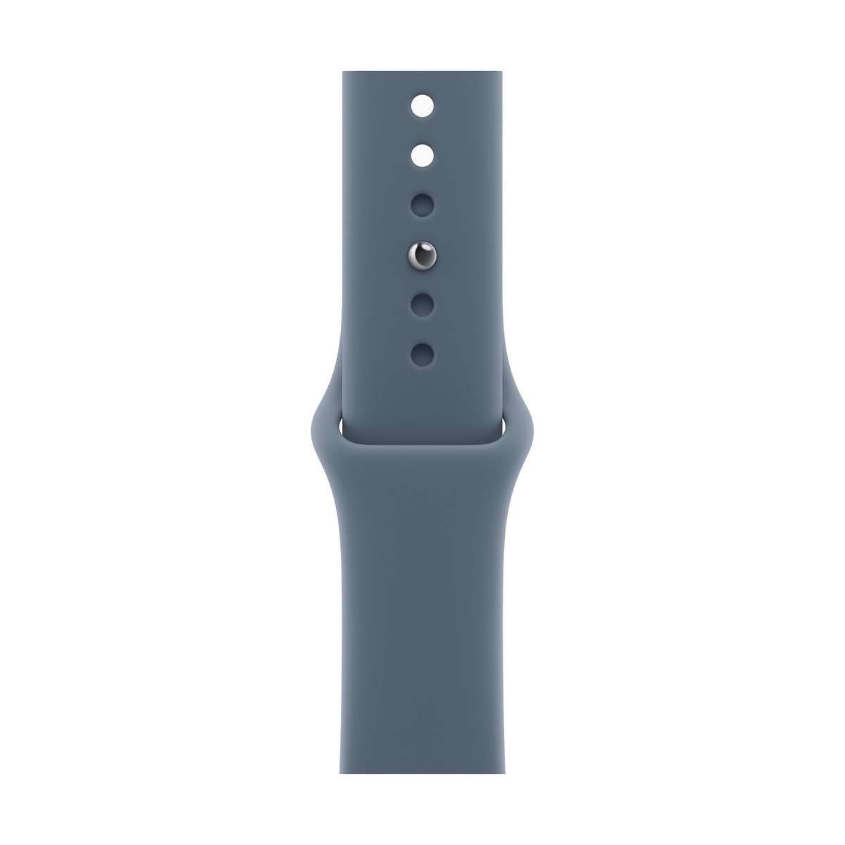 Apple Watch Series 11, 46 мм корпус из алюминия цвета «Rose Gold», ремешок Sport Band цвета «Anchor Blue»