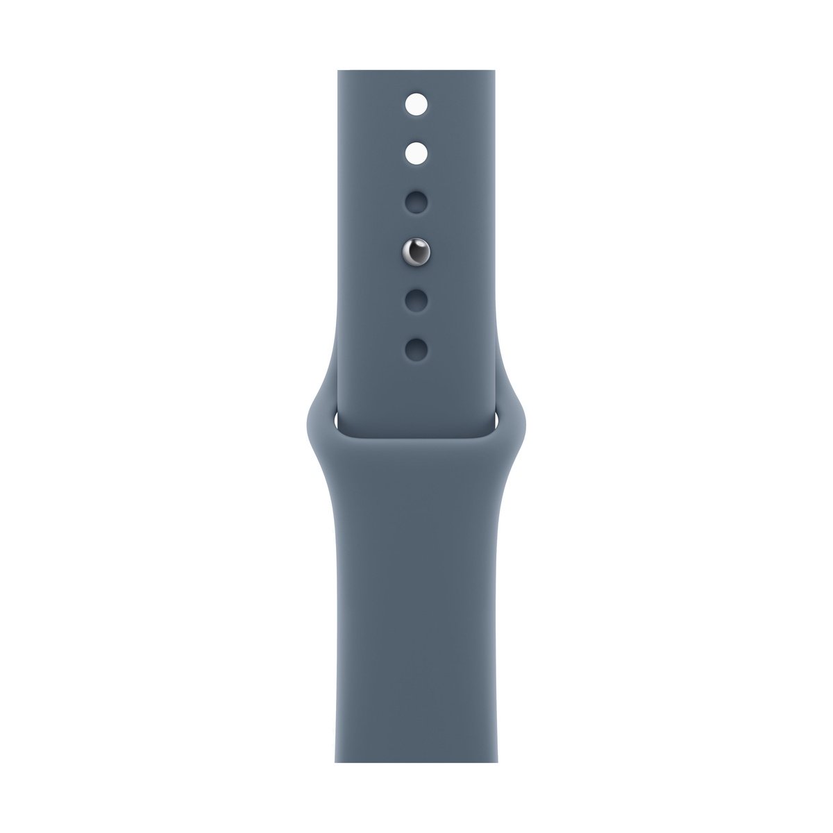 Apple Watch Series 11, 42 мм корпус из алюминия цвета «Rose Gold», ремешок Sport Band цвета «Anchor Blue»