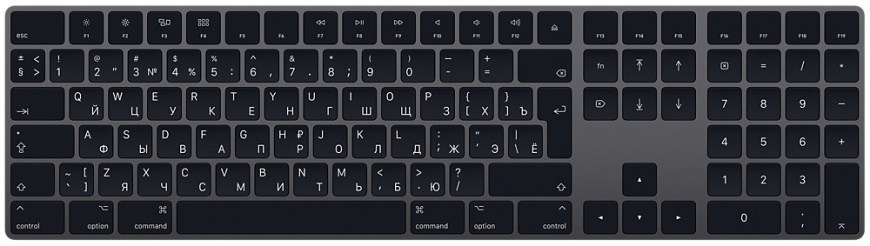 Беспроводная клавиатура Apple Magic Keyboard серый космос