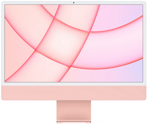 Apple iMac 24" Retina 4,5K, M1 (7-core GPU), 8 ГБ, 256 ГБ (розовый)