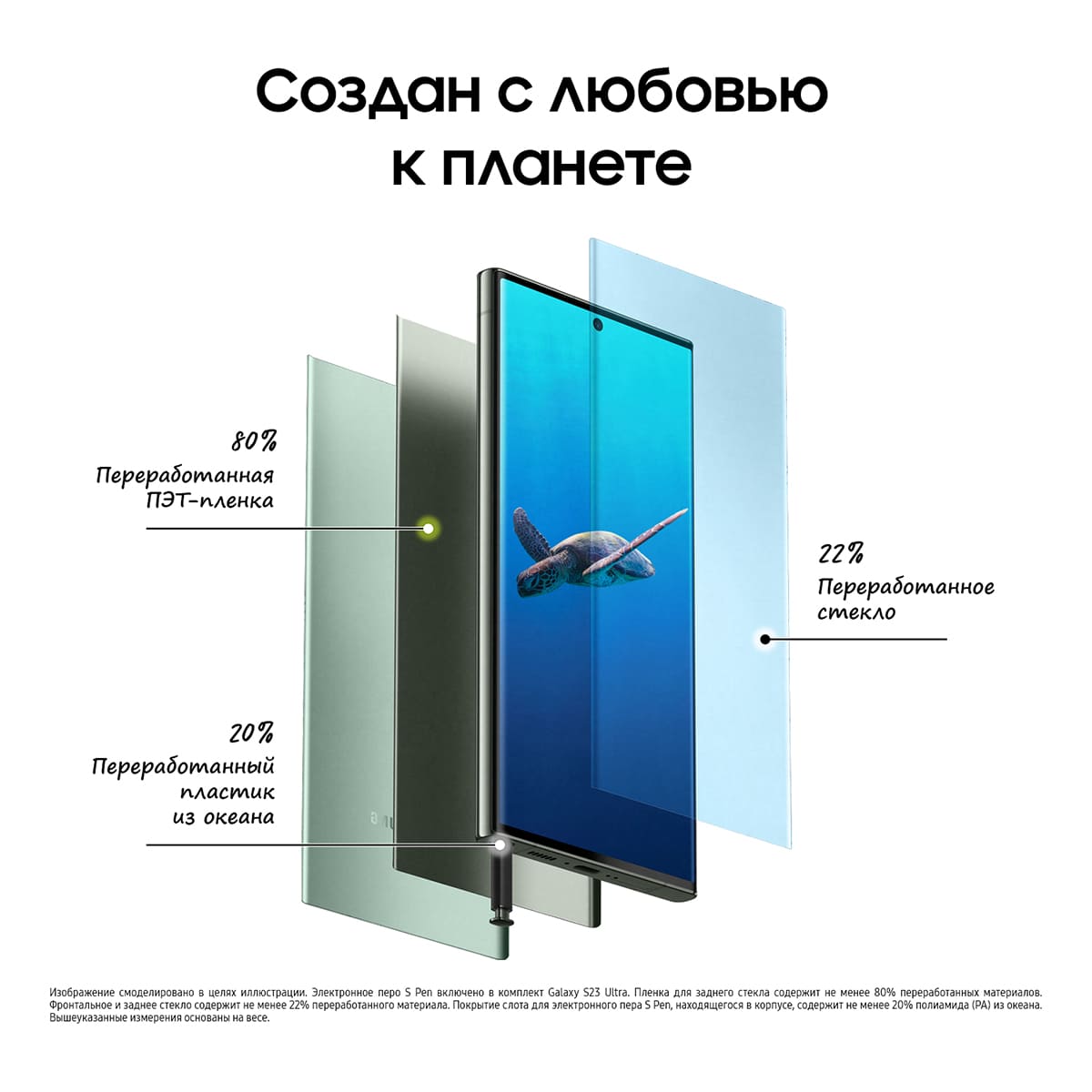 Samsung Galaxy S23 Ultra 12/1Tb Green, зелёный