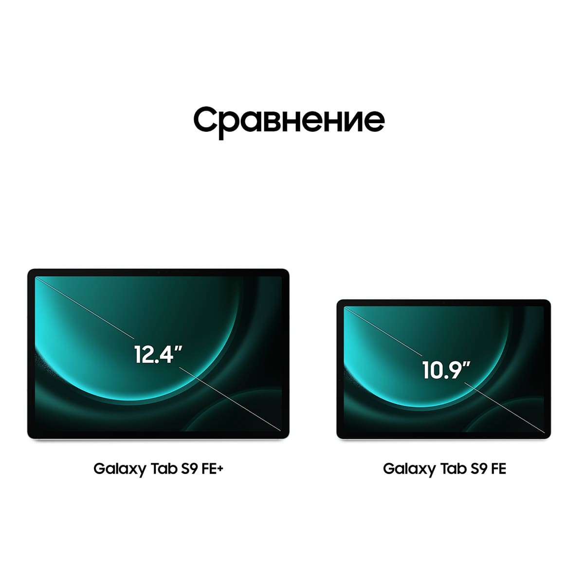 Samsung Galaxy Tab S9 FE+ 12,4" (2024) 5G+Wi-Fi 12/256Gb Mint, зелёный